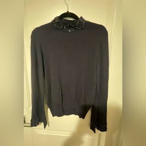 Ann Taylor Macy beaded sweater size M‎